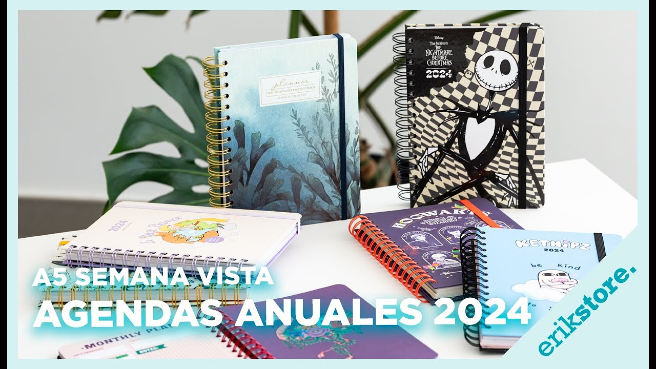 Agenda 2023/2024 Semana Vista Big Size 17 Meses Japanese Art Kokonote