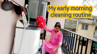 🌄कैसे सुबह जल्दी उठने से झटपट हो जाते है🏠 घर के सारे काम🙆‍♀️ my early morning house cleaning routine