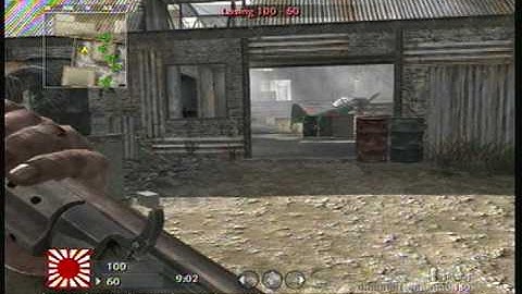 COD5: M1A1 Carbine Game Play (Fast Shooting, No Mods)