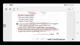 حل اسئله كتاب المعاصر بيولوجى اولى ثانوى ترم اول 2024 lesson 2- chapter 2 nucleic acid