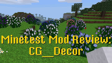 Minetest Mod Review: CG Decor