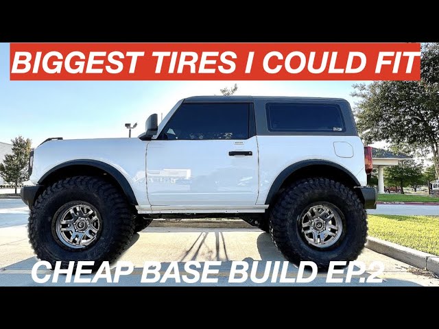 Installed 33 inch tires on stock Base rims - no mods required  Bronco6G -  2021+ Ford Bronco & Bronco Raptor Forum, News, Blog & Owners Community