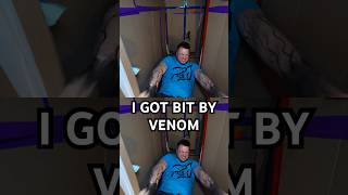 I got bit by the VENOM SYBIOTE… nothing can go wrong with that…right?!  #spiderman #venom #symbiote