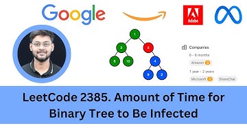 Solving LeetCode 2385  Amount of Time for Binary Tree to Be Infected | BFS | DFS | Microsoft