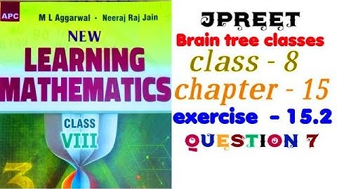 class 8 #cbse #mlaggarwal chapter 15 #mensuration #introduction exercise 15.2 question  7 #jpreet