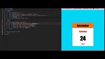 How To Make a Simple Calendar 🗓 Using HTML | CSS | JAVASCRIPT