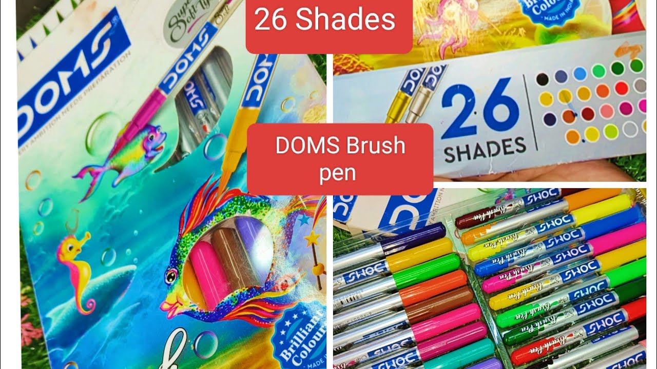 Doms Brush Pens - Set of 26