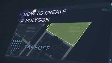 How to create a polygon in 2D Takeoff