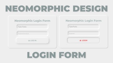 Neomorphic Login Form Design with HTML, CSS and Javascript
