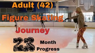 Adult (42) Figure Skating Journey - 23 Month Progress