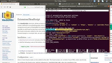 How to add the Matomo tracking code to MediaWiki within the head section?