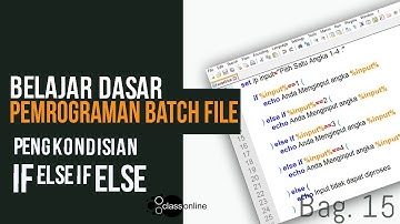 Belajar Batch File CMD: IF, ELSE IF, dan ELSE dalam Batch Scripting