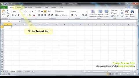 MS Excel 2010 / How to insert header and/or footer