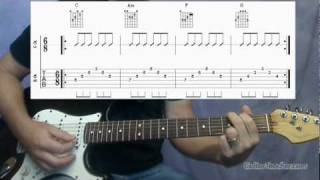 Classic 50's Rock Guitar - The "Oldies" Chord Progression [8.19 Guitar Teacher] chords