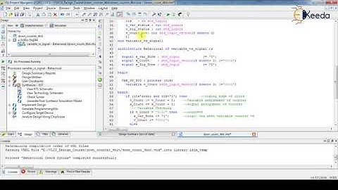 Signal Variable Understanding using VHDL Example II