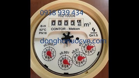Cách đọc và ghi chỉ số đồng hồ nước 4 số đen 1 số đỏ