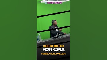 Vijeta Batch - Starting soon | CMA Foundation revision batch for june 2024