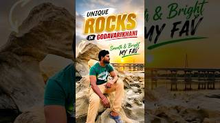 UNIQUE ROCKS IN GODAVARIKHANI 😍 | My Favorite Smooth Rock Spot 🌅 #Shorts #godavarikhani #rocks