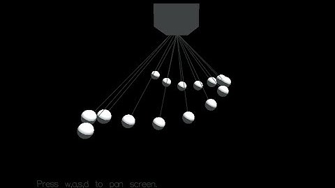 Pendulum Wave Simulation using Opengl
