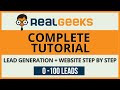 Complete real geeks tutorial 2022  how to create a profitable lead generation campaign from scratch