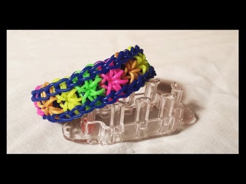How to make a Flower Burst Rainbow Loom Bracelet - Advanced Starburst  Tutorial - YouTube