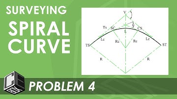 Surveying Horizontal Curve   Spiral Curve Problem 4 (PH)