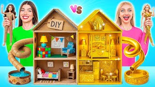نبني منزل الدمى الرائع | تحدي الغني ضد الفقير Bubba DO Challenge