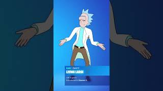 Living Large - Rick Sanchez Skin Showcase Fortnite Dances Emotes Fortnite X Rick And Morty
