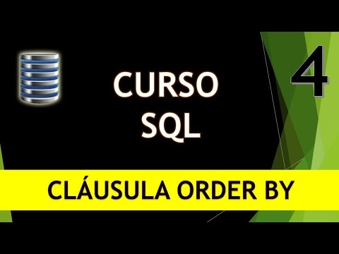 Video: ¿Qué hace el orden en SQL?