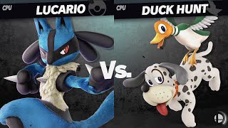 Super Smash Bros Ultimate Lucario VS Duck Hunt