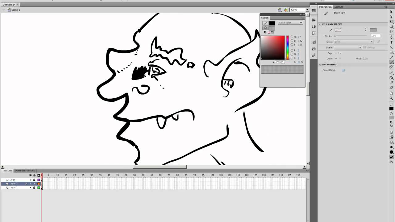 How To Draw in Flash (Tutorial) - YouTube
