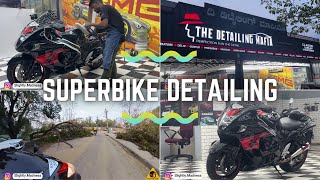 Hayabusa Bike Detailing Vlog at The Detailing Mafia | Epic Ride Through Storm Aftermath | #motovlog