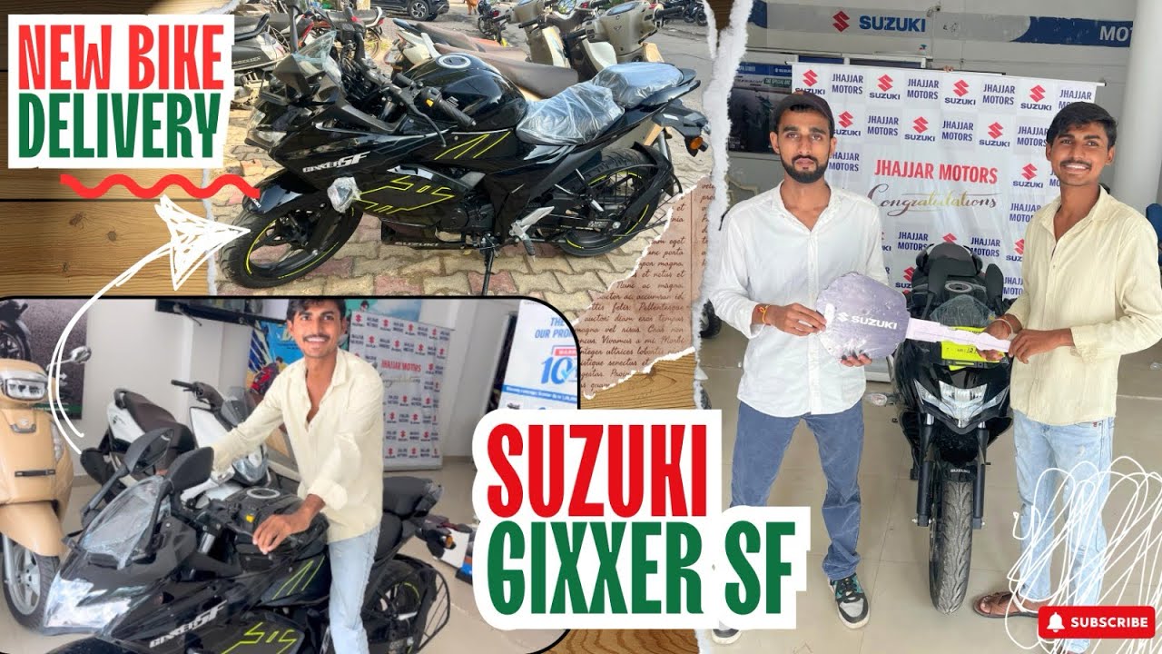 New Bike Delivery 😍 | My 1st sports bike 💝 | Surprise Reviled 😍🎉 | Suzuki Gixxer Sf