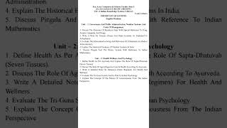 #bknmu_sem_3 Arts, Commerce &amp; Science VAC-3 Indian Knowledge System-2 (IKS-2) Important Questions