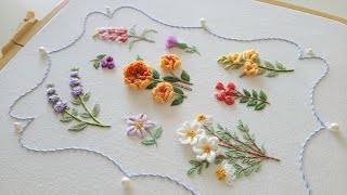 [무료도안/Free Pattern] 9 들꽃자수 9 Wild Flower Embroidery