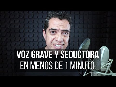 Video: Cómo Hacer Una Voz Grave