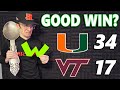 Miami Hurricanes HANDLE BUSINESS Against Virginia Tech | Recap &amp; Reaction