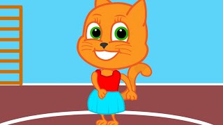 Familia de Gatos - Desafío de Baile Dibujos animados para niños