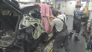 Hyundai Santa Fe, не простой ремонт. Часть 1.  Body repair after an accident.
