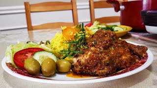 Rosemary Chicken Over Rice | Special Lunch or Dinner Recipe | Live Tasty Be Happy