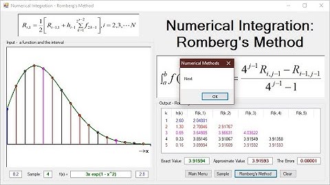 L19:  Numerical Integration, Romberg
