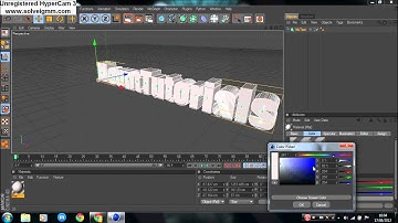 How to add materials to text in Cinema 4D
