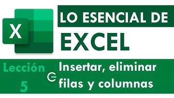 Insertar, Eliminar Filas y Columnas - LO ESENCIAL DE EXCEL - Parte 5.