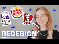 Redesigning Popular Fast Food Logos