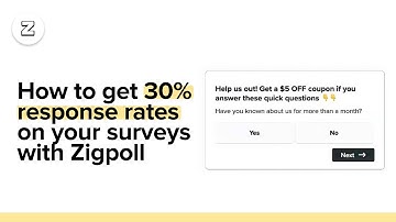 How to get 30% response rates on your surveys with Zigpoll