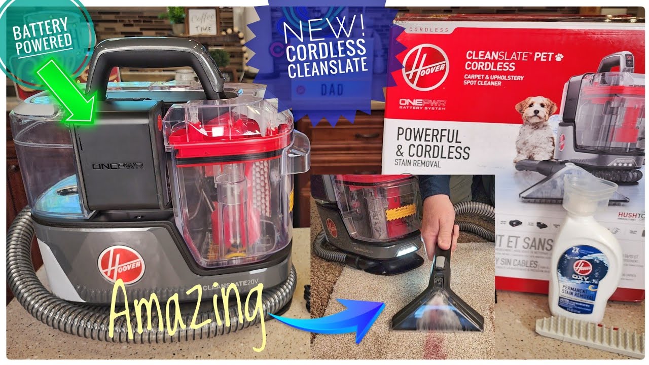 Hoover Onepwr Cleanslate Cordless Portable Carpet Cleaner Bh14000