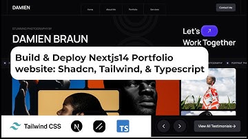Build and Deploy Nextjs14 portfolio website with Shadcn, Tailwind, & Typescript