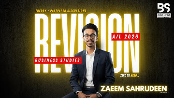 A/L Business Studies 2026 Revision - Day 01