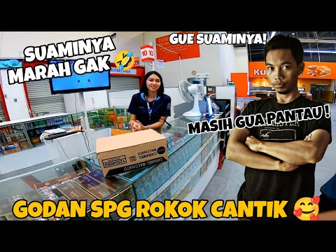 GODAIN SPG ROKOK CANTIK YG SUDAH BER SUAMI ‼️ TAKUT KENA BOGEM MENTAH DARI SUAMINYA 🤭😂