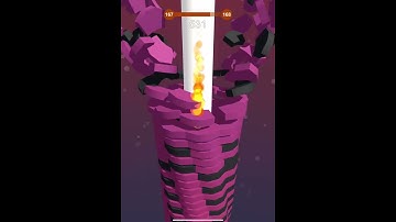 Stack Ball 3D Level 167 Gameplay (iOS,Andriod) #shorts